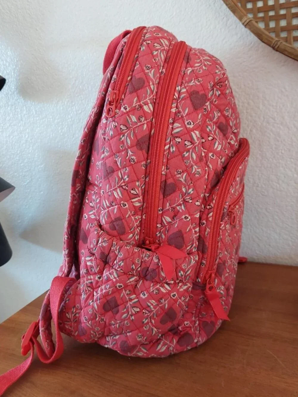 Vera Bradley imperial hearts backpack heart red valentine day